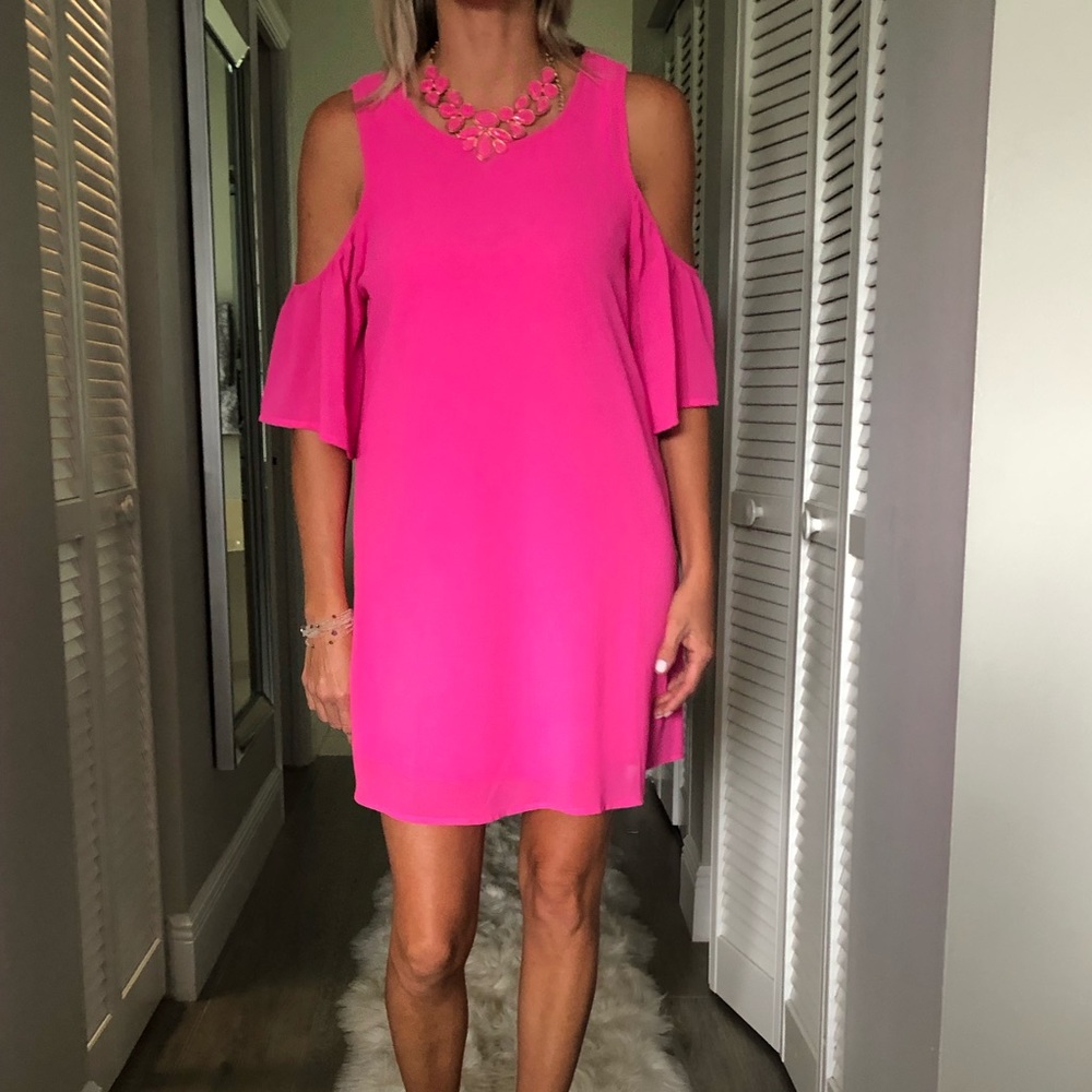 Hot pink dress